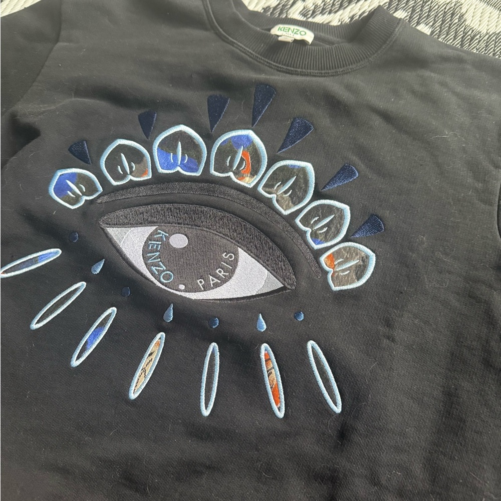Kenzo Black Eye Embroidered Sweatshirt